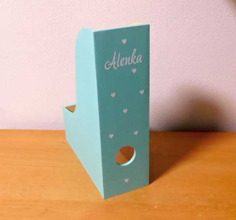 Dřevěný šanon jméno srdíčka dřevo dřevěný hvězda hvězdy pořadač pro děti pro kluky na doklady na stůl se jménem školní potřeby šanon na papíry 