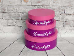 Dřevěné kostky se jménem