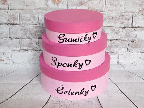 Šperkovnice tři krabičky výběr bare dřevo dřevěné dárek holčičí dívčí hvězdy sponky šperkovnice gumičky na šperky šperkovnička pro holky toaletka na poklady 