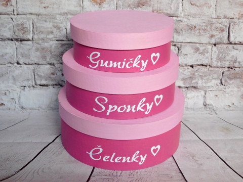 Krabičky na sponky, gumičky, čelenk dřevo dřevěné dárek holčičí dívčí hvězdy sponky šperkovnice gumičky na šperky šperkovnička pro holky toaletka na poklady 