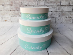 Dřevěné kostky se jménem