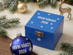 Dřevěná šperkovnice sponky, gumičky