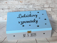 Dřevěná šperkovnice sponky, gumičky