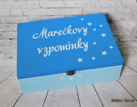 Velký box na vzpomínky pro miminko dřevo dřevěná dárek box bedýnka krabička dárkový vzpomínky dárková pro děti na poklady dárek pro miminko 