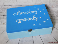Dřevěná šperkovnice sponky, gumičky