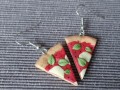 Pizza Margherita - náušnice