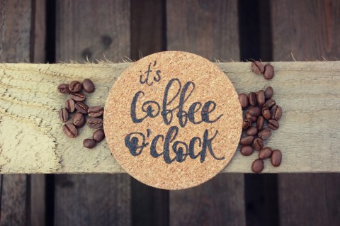 Coffee O´clock korek vypalování podtácek 