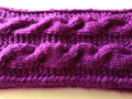 Čelenka AUBERGINE
