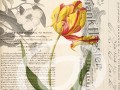 Tisk na grafickém papíře A4 Tulipán