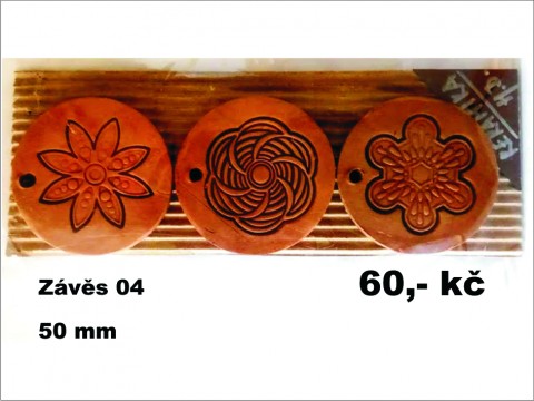 Závěs 04 dekorace ruční keramika kolečko závěs 