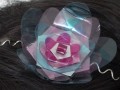 Čelenka Begonia Tyrkys-Růž-RůžTma