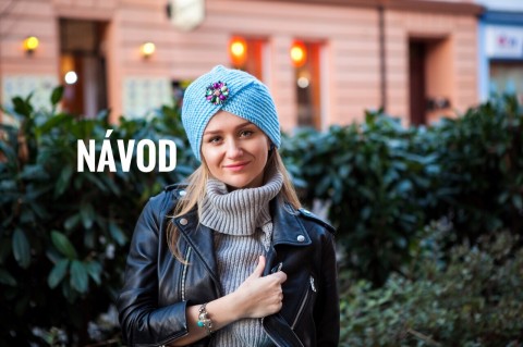 Návod na háčkovanou čepici Turban čepice klobouk zimní klobouček popis popisné návody návod turban jednobarevná háčkovaná čepice krok za krokem fotopostup detailní darek pro kamaradku darek pro dceru darek pro ženu čepice turban návod na čepice zimnídoplňky fortografie 