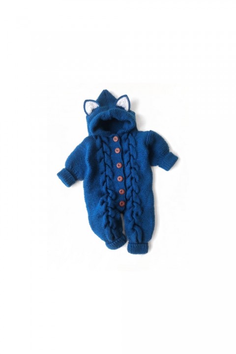 Modrý overal pro miminko 0-6m darek pro miminko kojenecké komb 