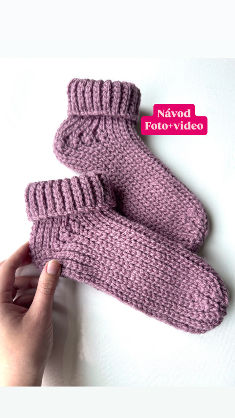 Háčkované ponožky návod vel 37–42 háčkovaný návod na ponožky návod na ponožky pdf háčkování ponožek diy ponožky ručně vyrobené ponožky rychlý háčkovaný projekt video návod na háčkování dárek pro háčkaře přizpůsobitelné ponožky ubytí a přidávání oček 