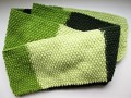 Pletená šála 3 odstíny zelené