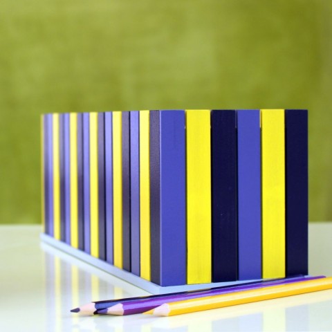 Pastelkovník trojitý barevné malování tužky pastelky kreslení pastelkovník fixy propisky 