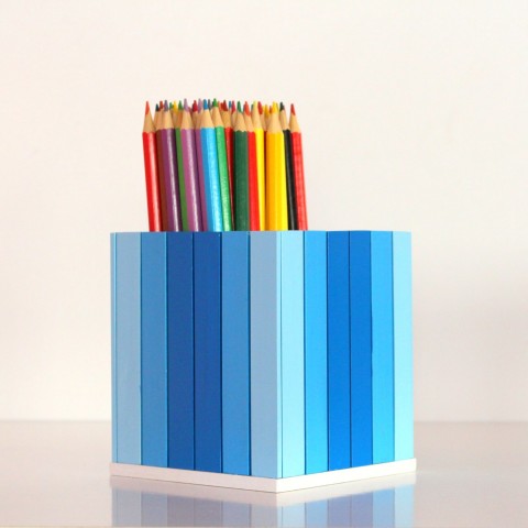 Pastelkovník laguna box barevné malování organizér pořádek tužky pastelky kreslení pastelkovník fixy propisky 