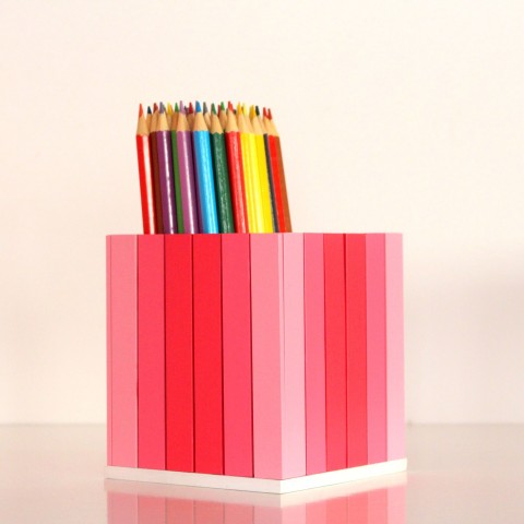 Pastelkovník malináda box barevné malování organizér pořádek tužky pastelky kreslení pastelkovník fixy propisky 