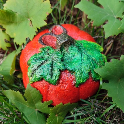 Dýně na ozdobu podzimu dekorace oranžová podzim dýně zahradní dušičky halloween beton 