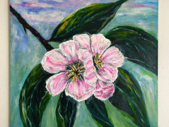 ,,Květiny za soumraku,, obraz