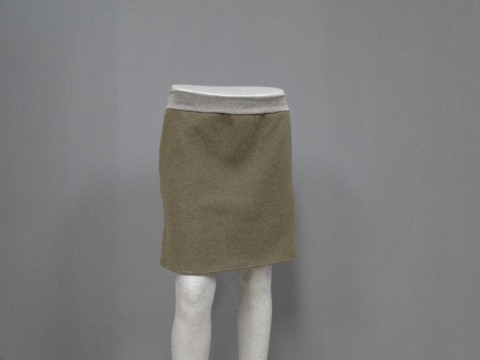Sukně vel. L/XL – SLEVA na 499Kč sukně teplá zimní chlup khaki ze 