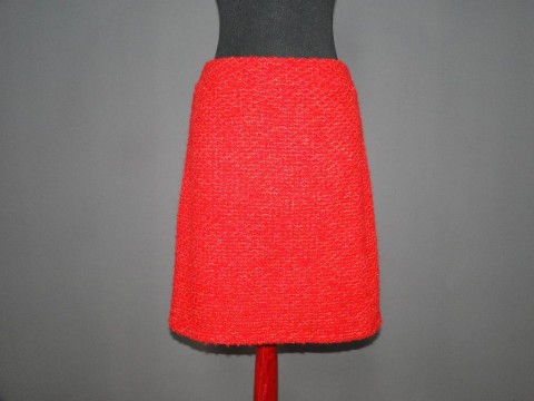 Sukně vel.M/L – SLEVA na 349Kč sukně teplá zimní červená patent 