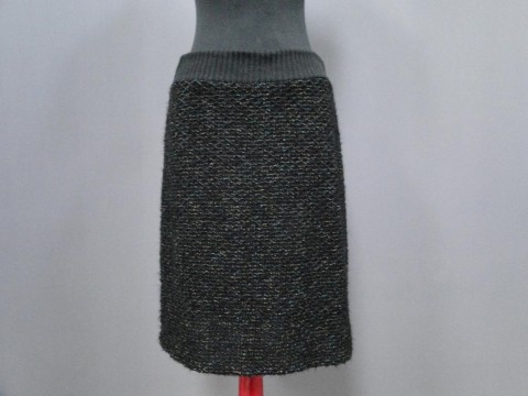 Sukně vel. L/XL – SLEVA na 349Kč sukně zimní teplá černá patent 
