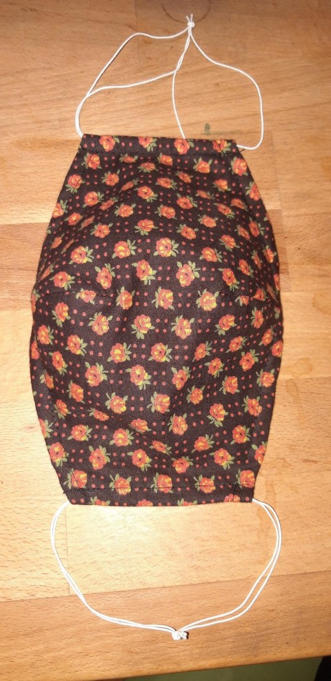 SLEVA - Rouška dvojitá s kapsou rouška bavlna kapsa gumičky 