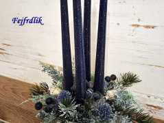 zimní věneček ,,soví okénko,,