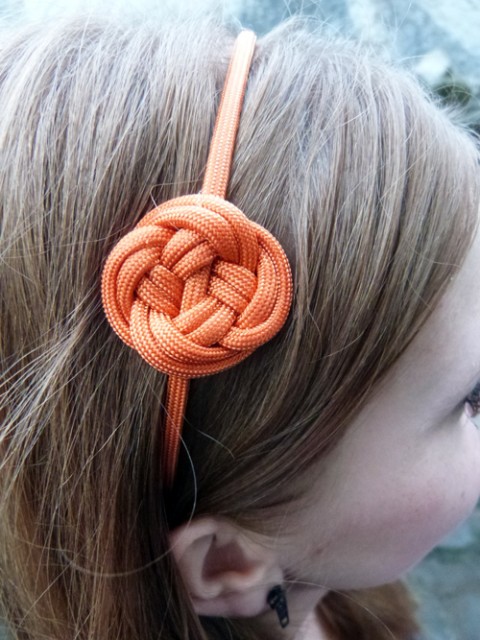 Čelenka PARACORD mrkvová čelenka originál móda paracord čelenky 