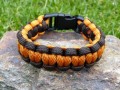 Náramek PARACORD oranž-hnedý