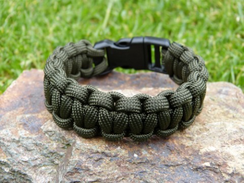 Náramek PARACORD trávová náramek pletený paracord turistika survival outdoor tramping padávkovka 