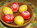 Velikonoční kraslice - žl-červené