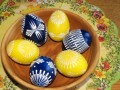 Velikonoční kraslice - tm.modré-žl