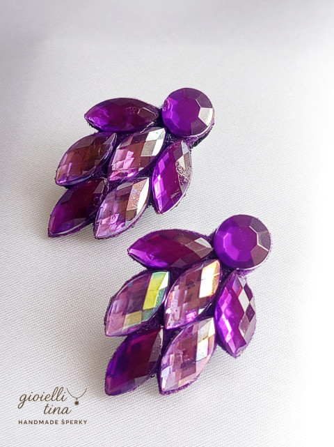 Náušnice Ametystový Lesk náušnice 