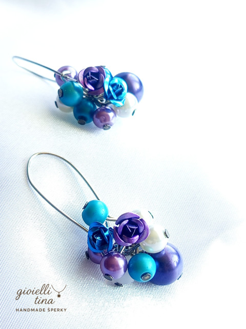 Náušnice Páví oko náušnice 