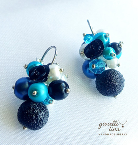 Náušnice Půlnoční Růže náušnice 