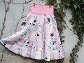 Patchworková sukně růžová