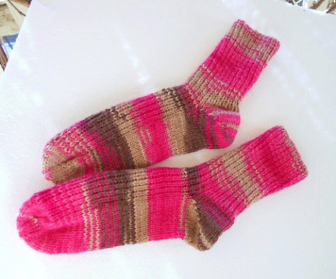 Ponožky délka chodidla 25 - 26 cm doplněk barevné pletené jemné ponožky teplé ruční práce na nohy na nožky 