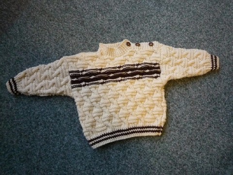 pletený pulovřík - vel. 86 pletené svetr na zimu pulover 