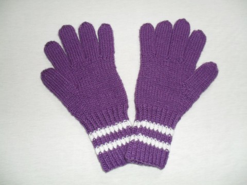 Dětské pletené prsťáčky pletené rukavice na zimu 