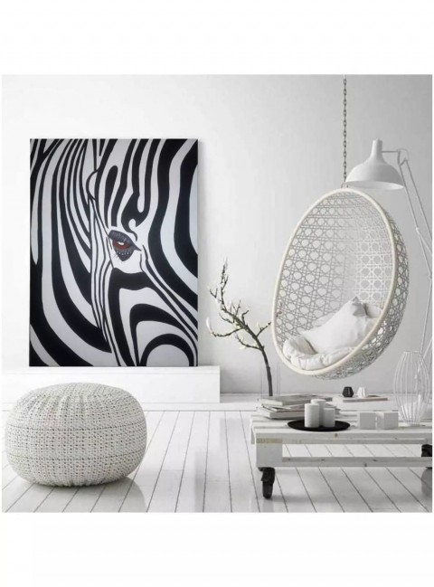 Obraz Na plátně zebra zebra kůň čenobílé 