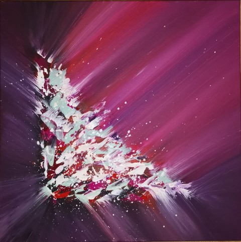Abstrakce Růžovo Fialová abstrakce dekorace barevný abstr 