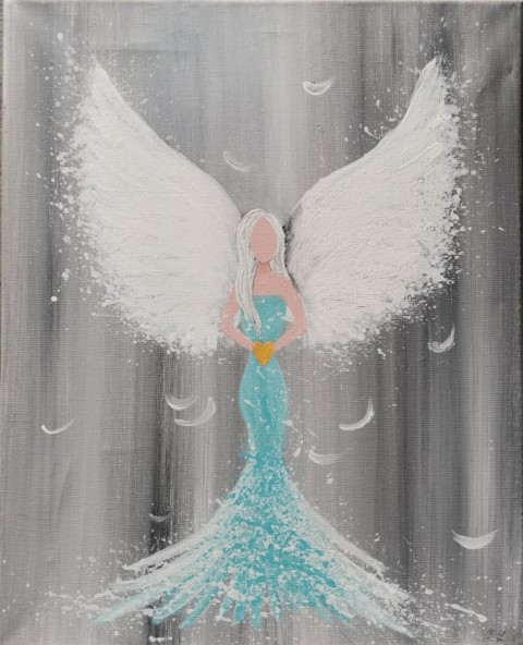 Obraz, malovaný anděl 8 moderní anděl abstraktní angel 
