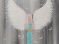 Obraz, malovaný anděl 8