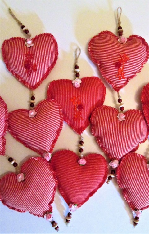 Srdce k zavěšení srdce dekorace vánoce láska valentýn k zavěšení 