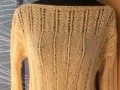 Pletený svetr s mohérem