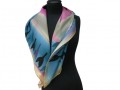 Malovaný hedvábný šátek 90x90 cm