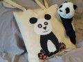 Látková taška s pandou
