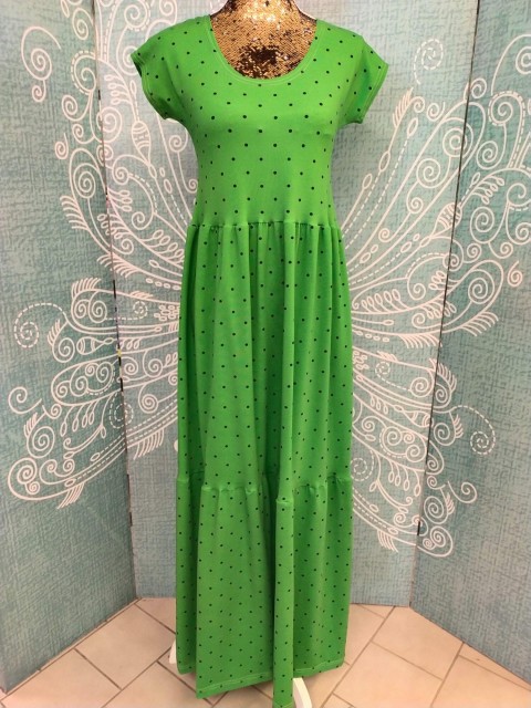 Dámské maxi šaty zelené 